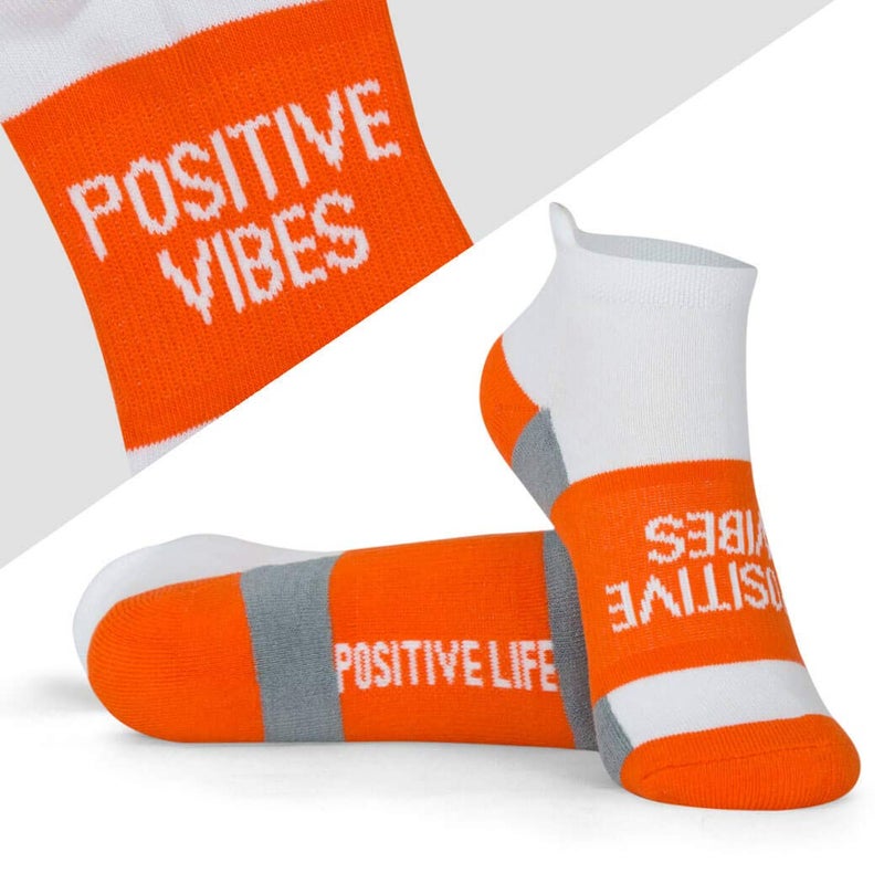 ChalkTalkSPORTS Your Inspirational Message Athletic 3-Pair Multicolored Sock Set | Get Well Soon - Image 2